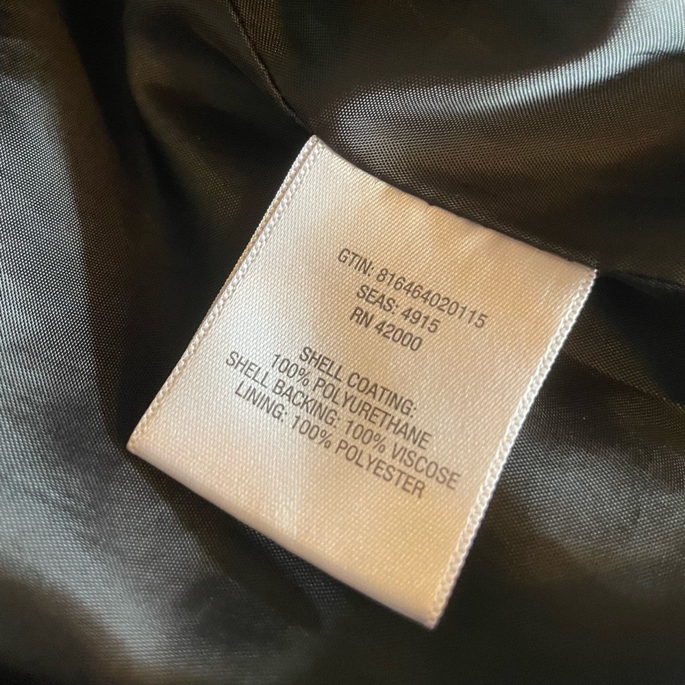 Sugar Skull Upcycled Black Faux Leather Motorcycle Jacket Women’s Size S - Picture 7 of 9